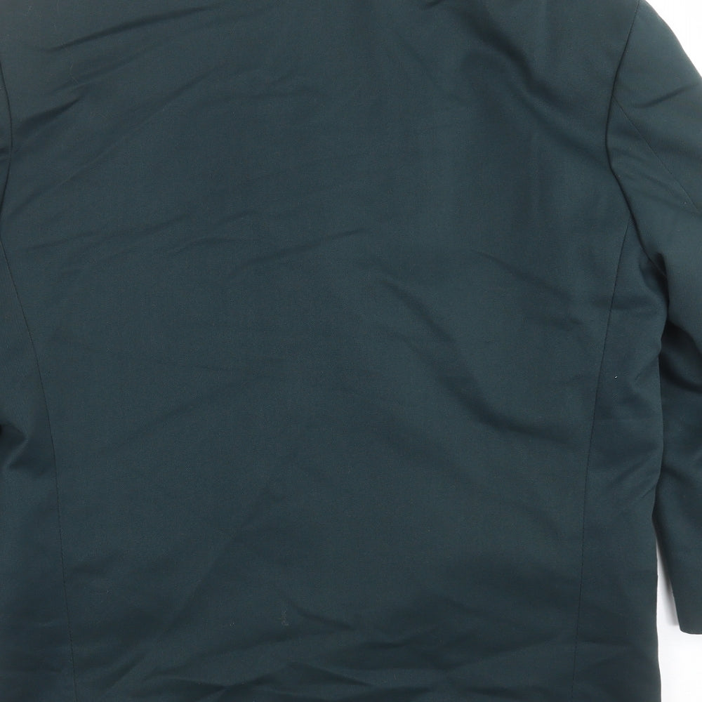 Brand and care label for Browns men’s green jacket suit jacket, size 38