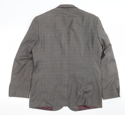 Taylor & Wright Mens Grey Check  Jacket Suit Jacket Size 42