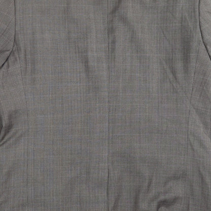 Taylor & Wright Mens Grey Check  Jacket Suit Jacket Size 42