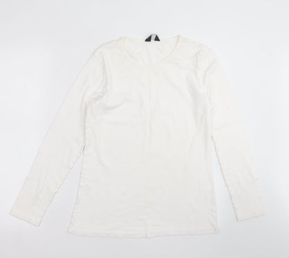 Womens UK Size 16 Dorothy Perkins Ivory Basic T-Shirt