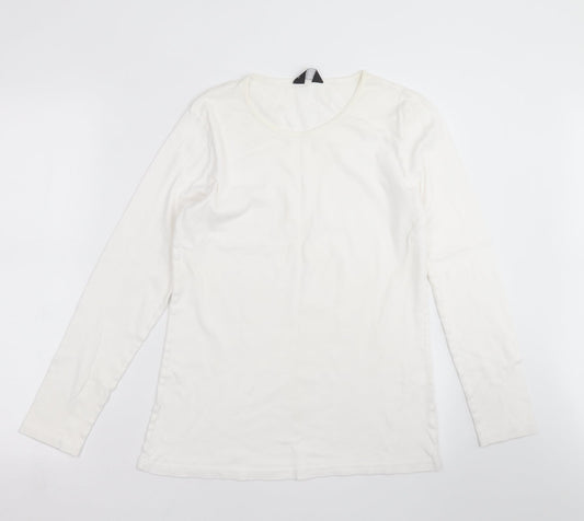 Womens UK Size 16 Dorothy Perkins Ivory Basic T-Shirt