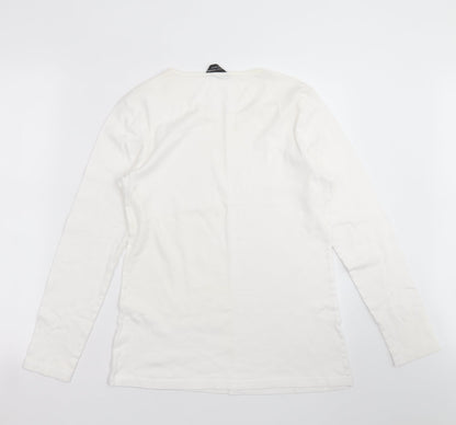 Womens UK Size 16 Dorothy Perkins Ivory Basic T-Shirt