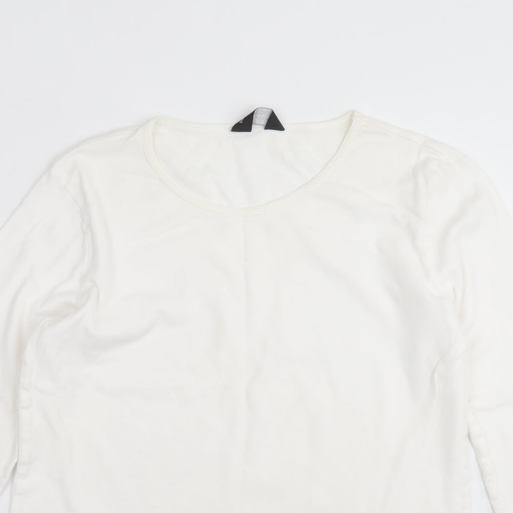 Womens UK Size 16 Dorothy Perkins Ivory Basic T-Shirt