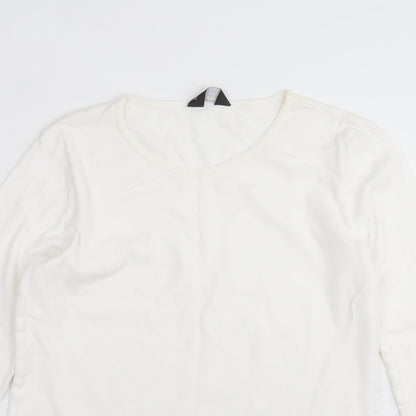 Womens UK Size 16 Dorothy Perkins Ivory Basic T-Shirt