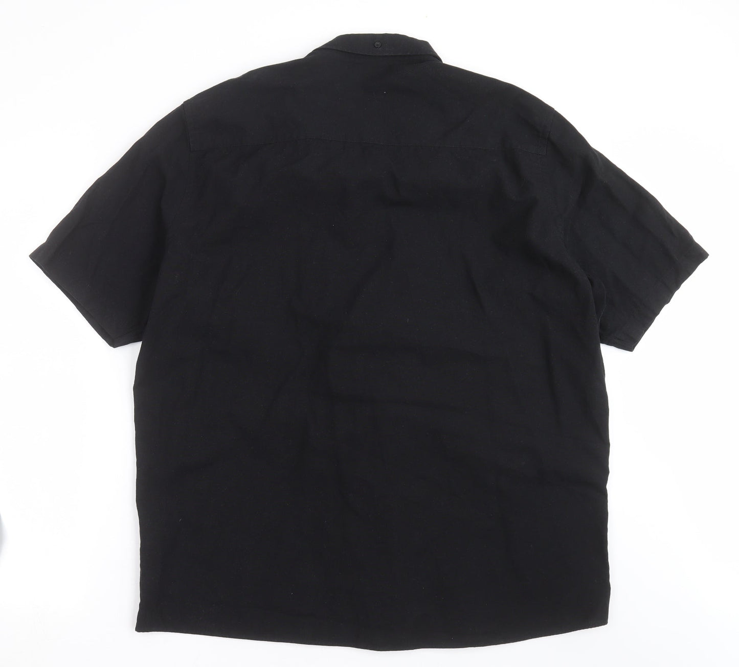 Mens UK Size XL CAPSULE Black  Button-Up Short Sleeve Casual Shirt