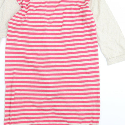 Indigo Collection Girls Beige Striped Knit Cardigan Jumper Size 13-14 Years