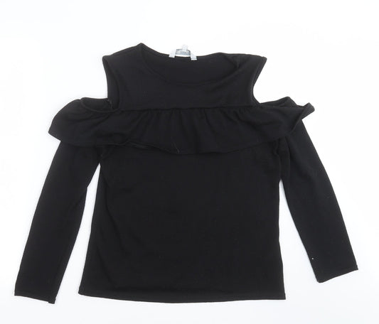 Womens UK Size 10 Peacocks Black Pullover Jumper