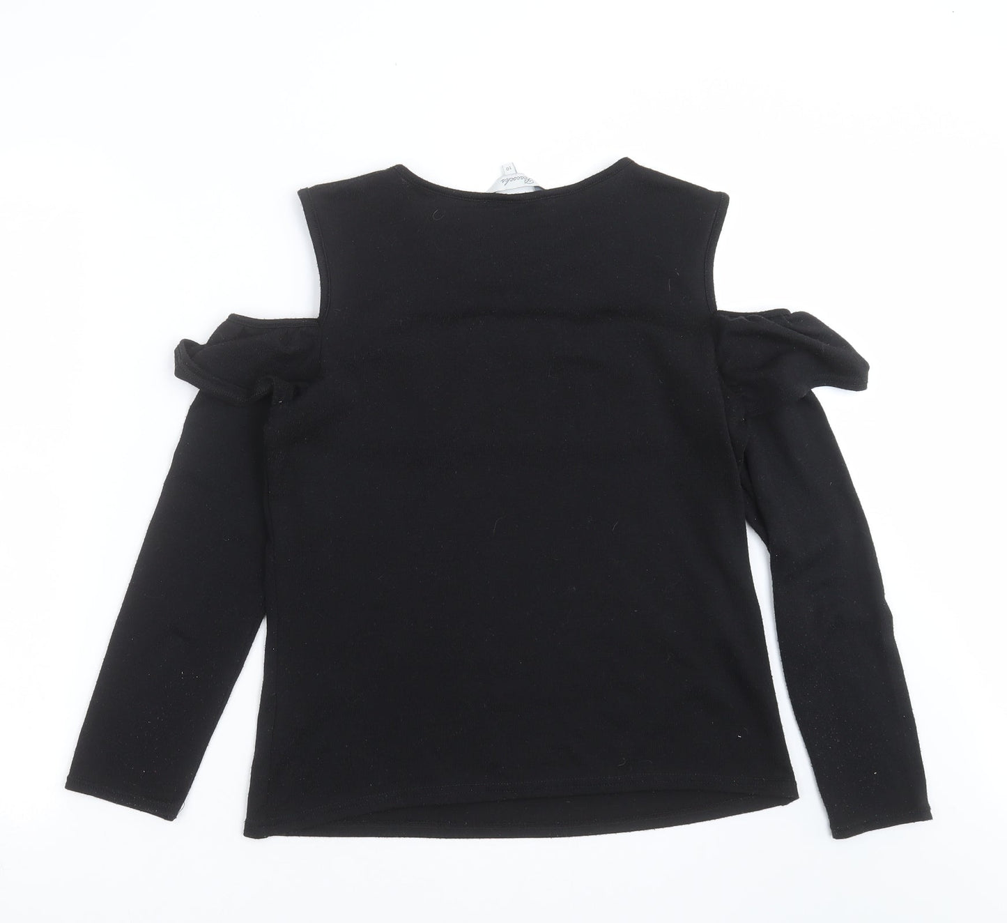 Womens UK Size 10 Peacocks Black Pullover Jumper