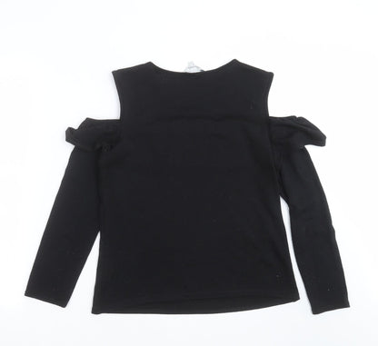 Womens UK Size 10 Peacocks Black Pullover Jumper