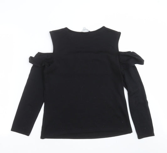 Womens UK Size 10 Peacocks Black Pullover Jumper