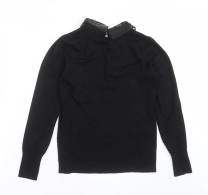Womens UK Size 8 Papaya Black Pullover Jumper