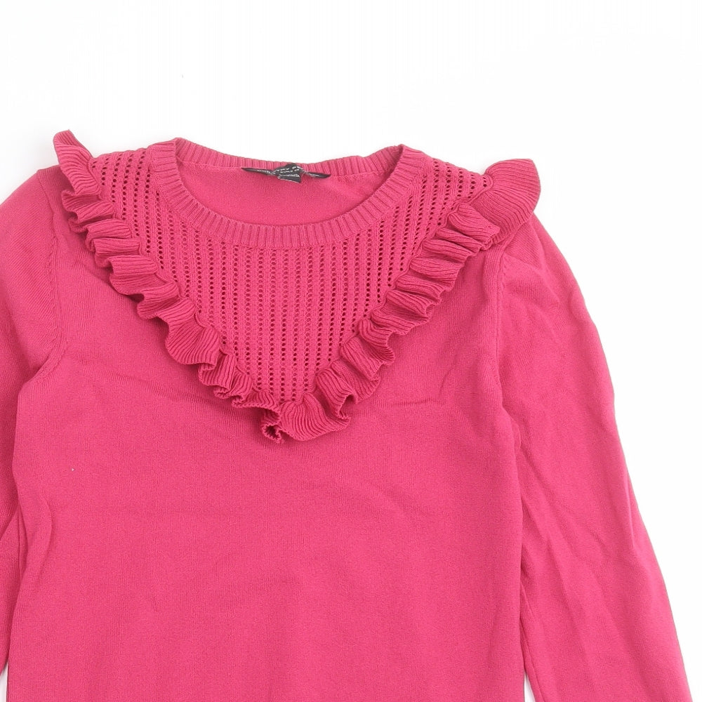 Womens UK Size 10 Dorothy Perkins Pink Pullover Jumper