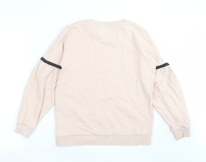 Dorothy Perkins Womens Pink   Pullover Sweatshirt Size 10  - Chain detail