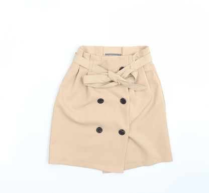 Primark Womens Beige   Straight & Pencil Skirt Size 4