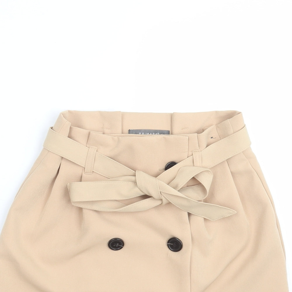 Primark Womens Beige   Straight & Pencil Skirt Size 4
