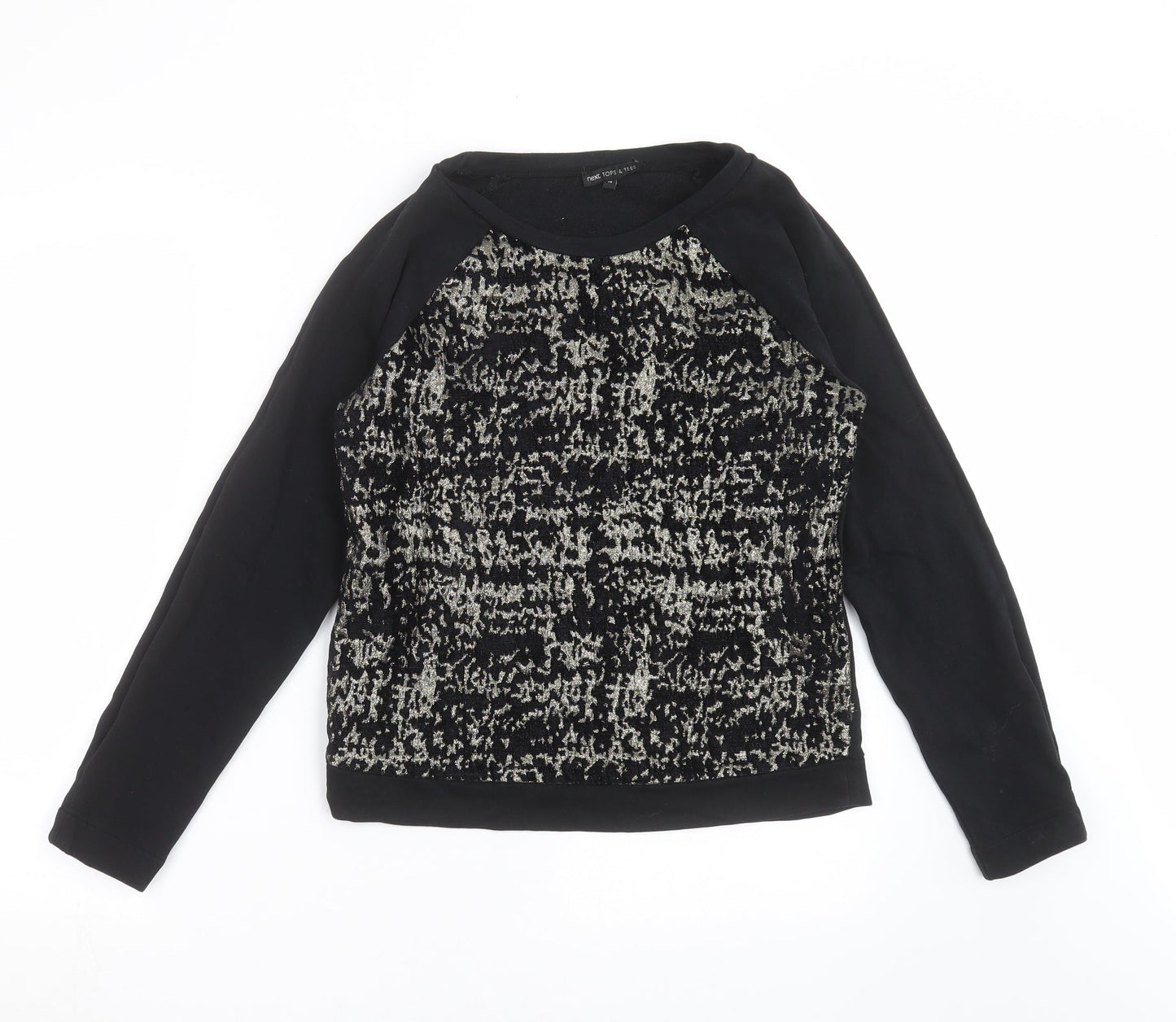 Womens UK Size 10 NEXT Black Pullover Sweatshirt