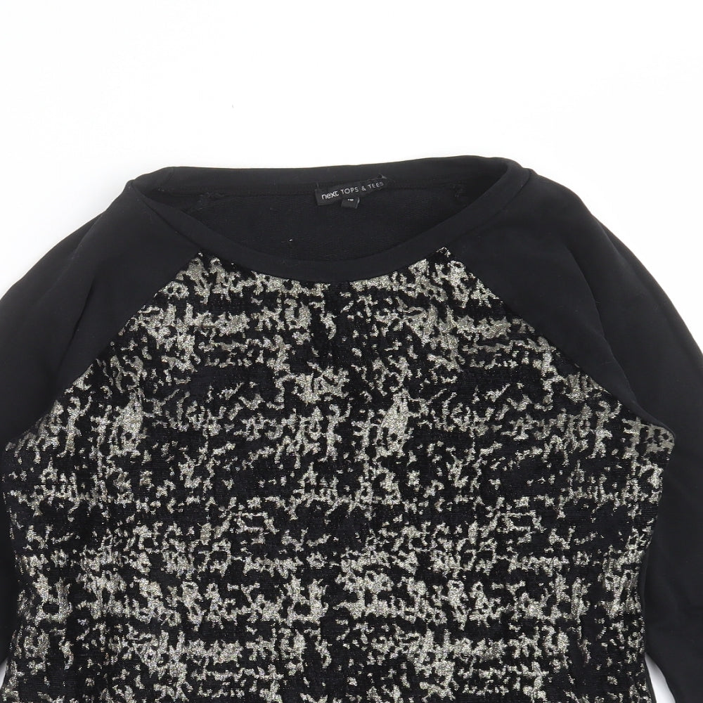Womens UK Size 10 NEXT Black Pullover Sweatshirt