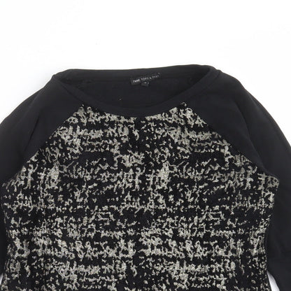 Womens UK Size 10 NEXT Black Pullover Sweatshirt