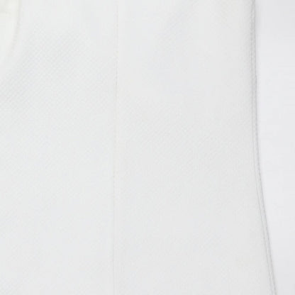 London Times Womens White Check  Shift  Size 6  - beaded
