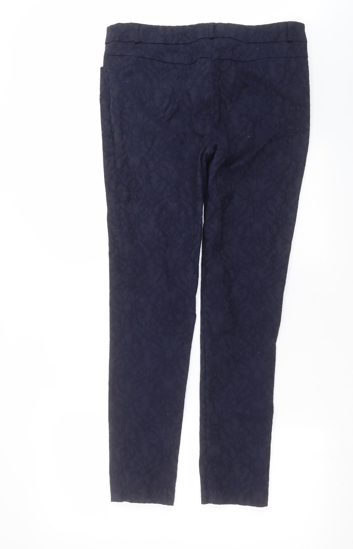 George Womens Blue Floral  Trousers  Size 12 L29 in