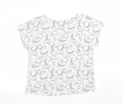 Womens UK Size 12 Marks and Spencer White Basic Blouse