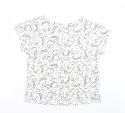 Womens UK Size 12 Marks and Spencer White Basic Blouse