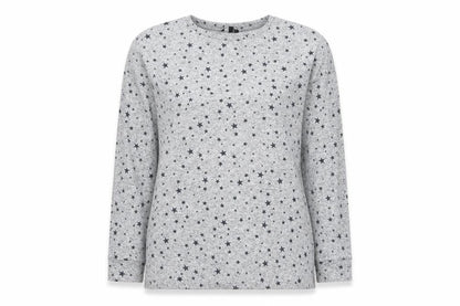 Peacocks Womens Grey Geometric Knit Pullover Jumper Size 10  - Star Pattern
