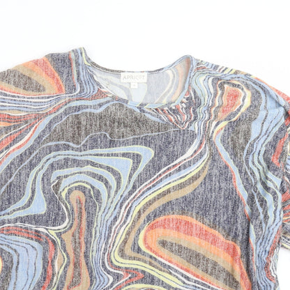 Womens UK Size S Apricot Multicoloured Pullover Jumper