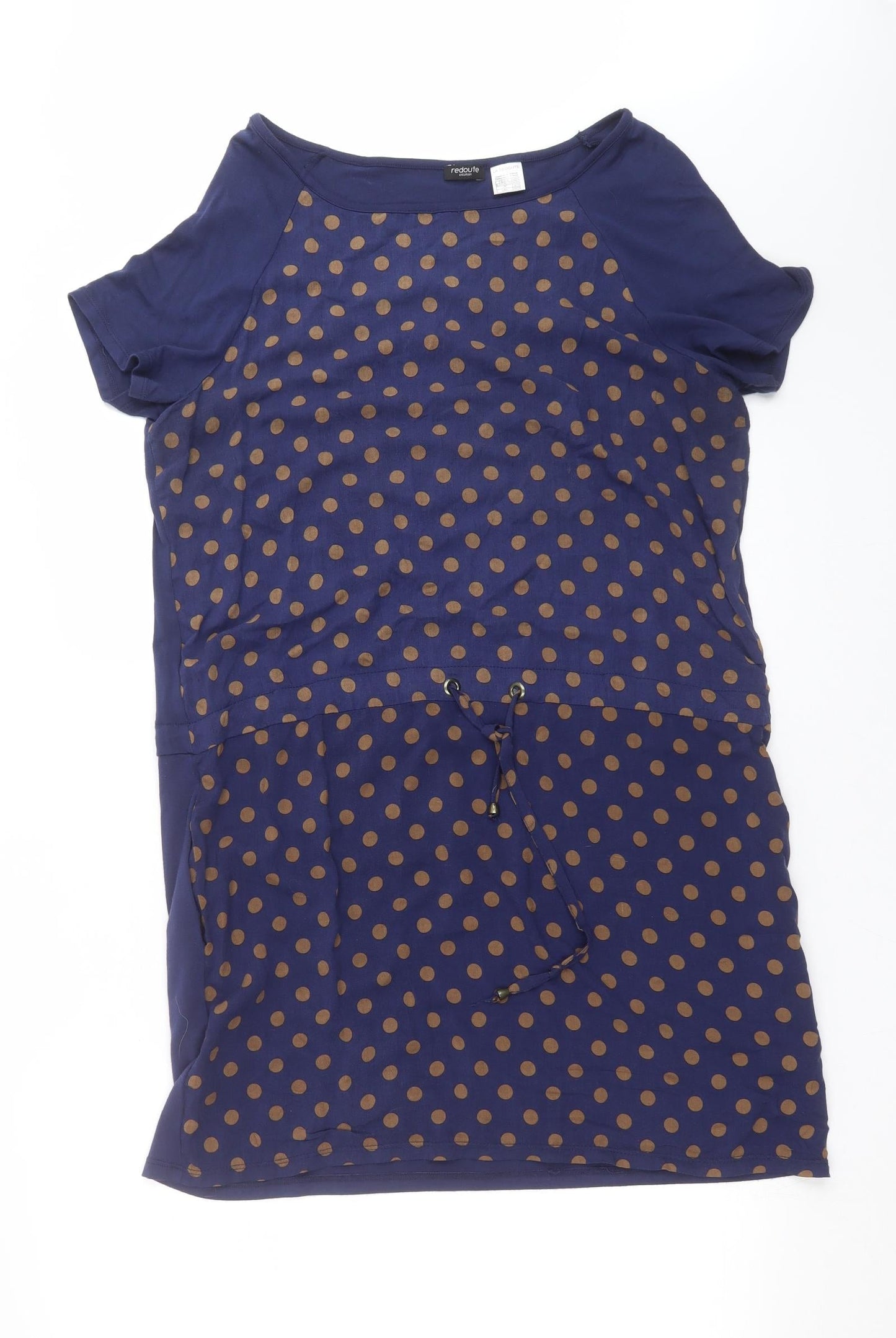 La Redoute Womens Blue Polka Dot  T-Shirt Dress  Size 12