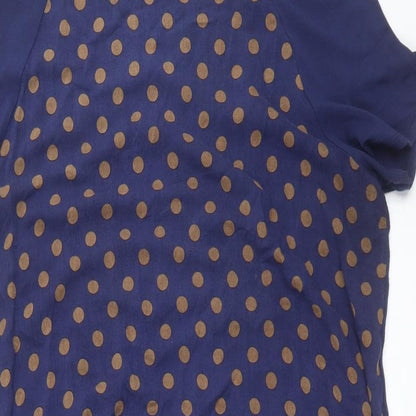 La Redoute Womens Blue Polka Dot  T-Shirt Dress  Size 12
