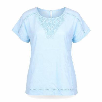 Womens UK Size 8 Marks and Spencer Blue Basic Blouse