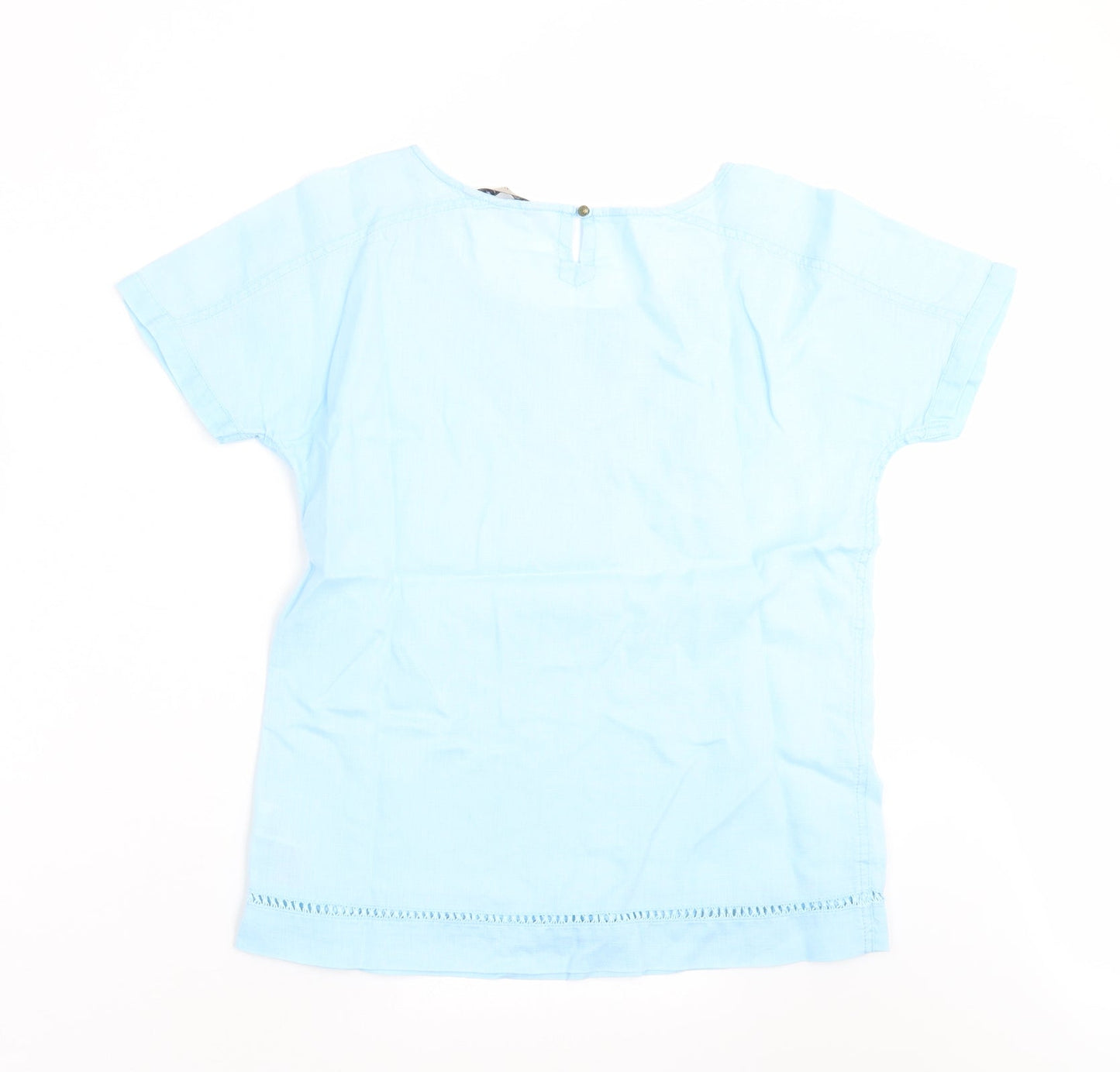 Womens UK Size 8 Marks and Spencer Blue Basic Blouse