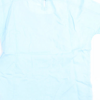 Womens UK Size 8 Marks and Spencer Blue Basic Blouse