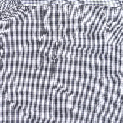 Easy Mens Blue Check   Button-Up Size 2XL