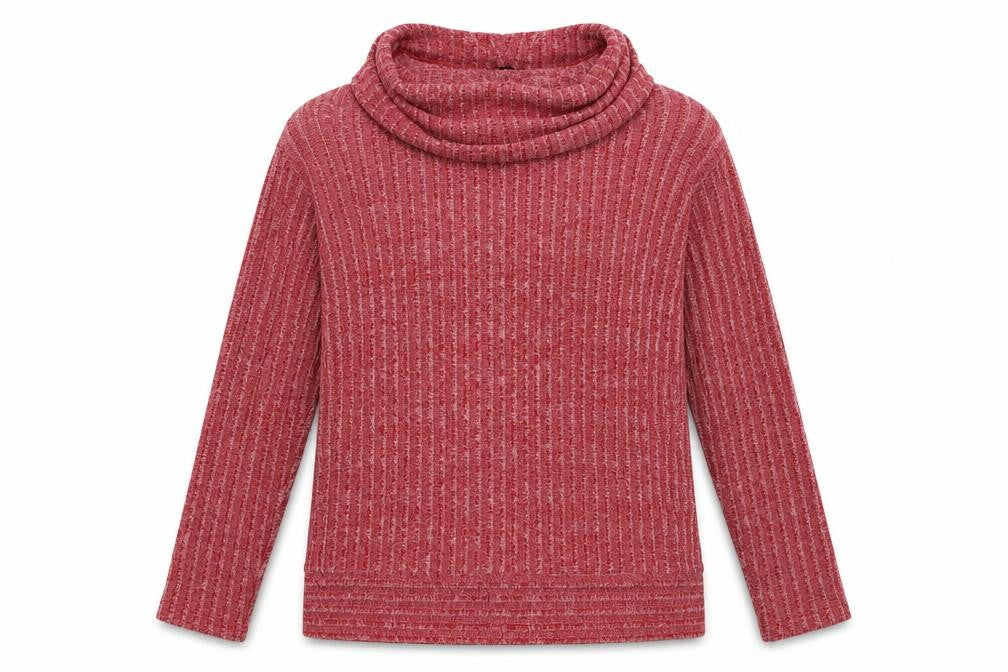 Front view of Klass women’s pink pullover sweatshirt, size XL