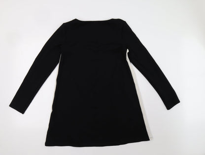 Back view of Tezenis women’s black a-line, size M