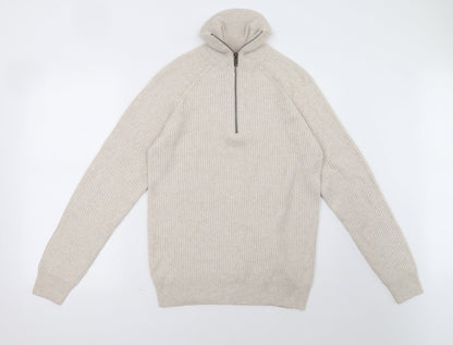 George Mens Beige   Pullover Sweatshirt Size M