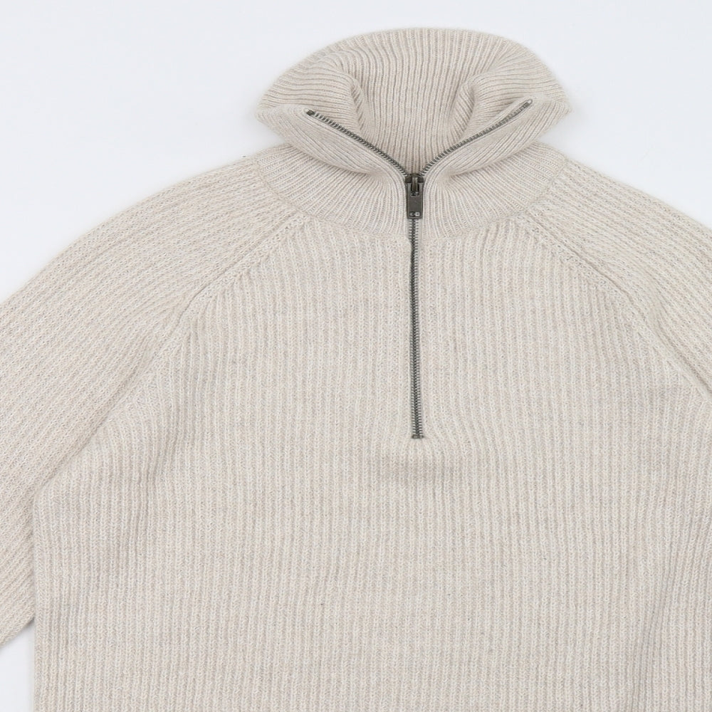 George Mens Beige   Pullover Sweatshirt Size M