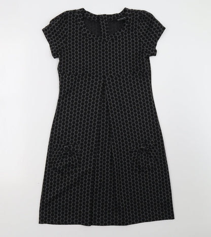 En Focus Studio Womens Grey Polka Dot  A-Line  Size 4