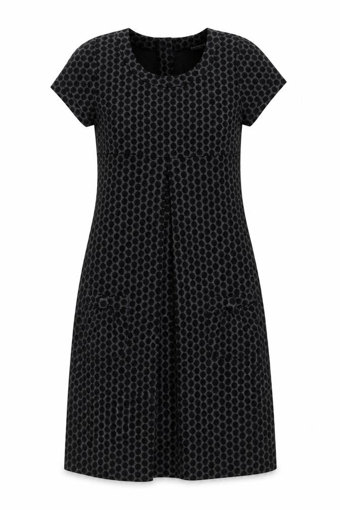 En Focus Studio Womens Grey Polka Dot  A-Line  Size 4