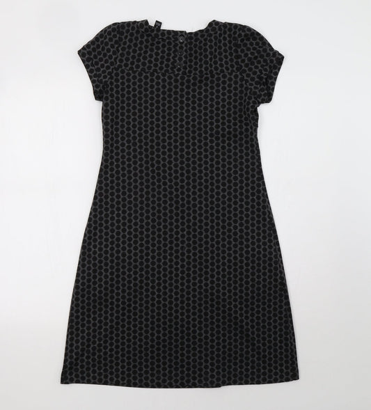 En Focus Studio Womens Grey Polka Dot  A-Line  Size 4