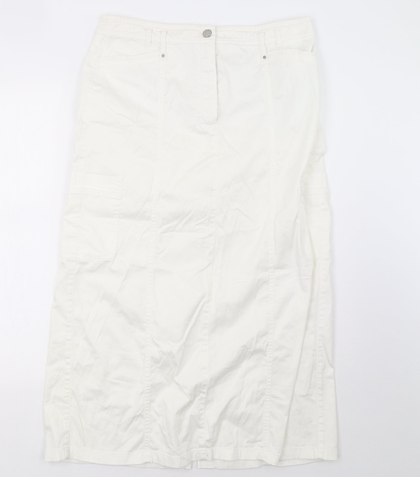 Gerry Weber Womens White   A-Line Skirt Size 14