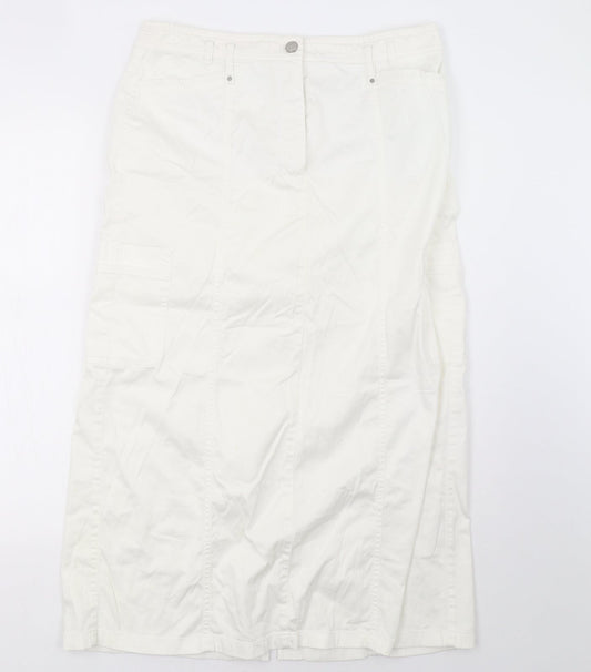 Gerry Weber Womens White   A-Line Skirt Size 14