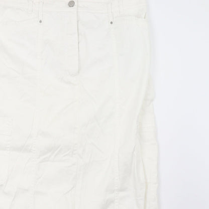Gerry Weber Womens White   A-Line Skirt Size 14