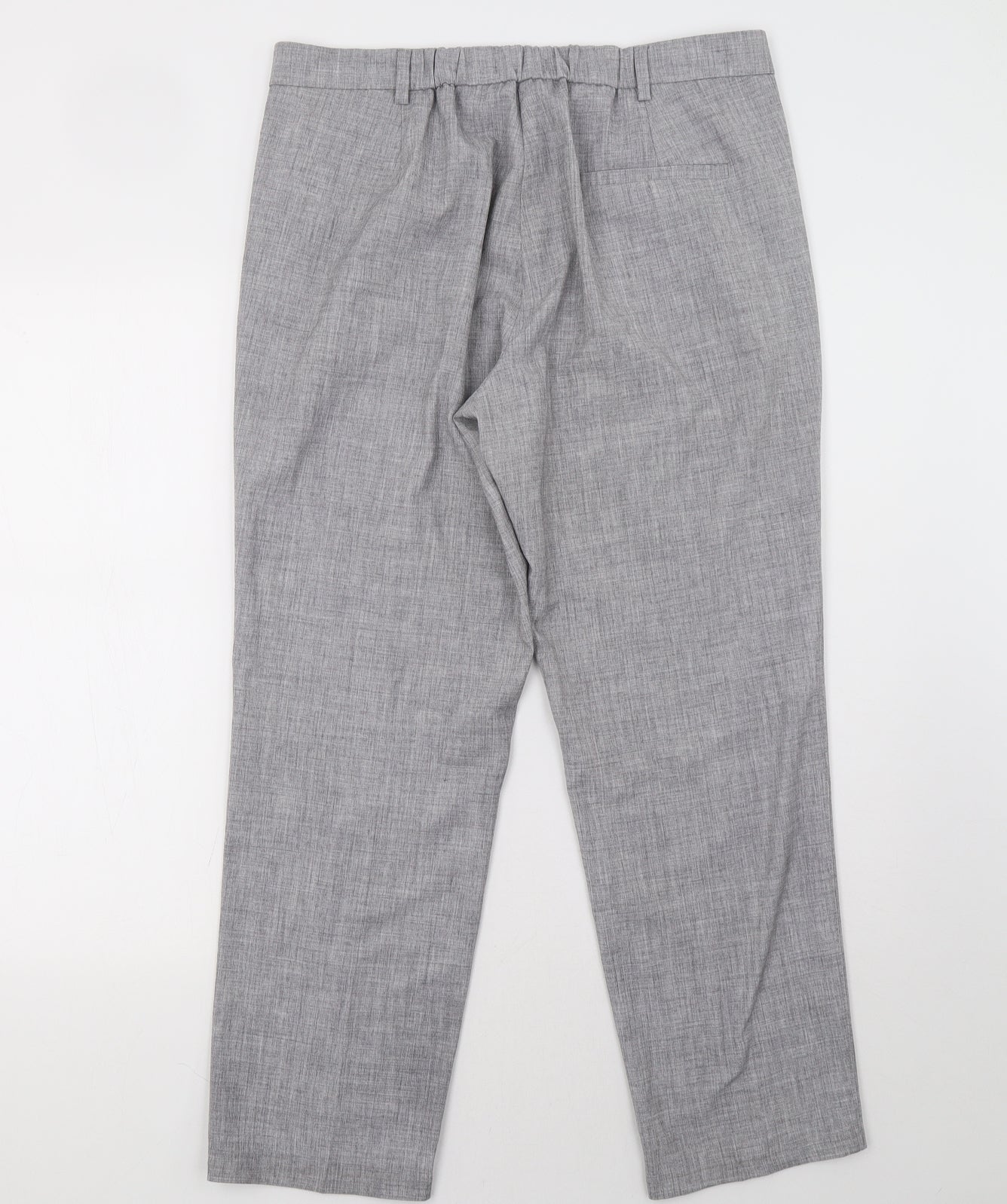 Womens UK Size 14 Marks and Spencer Regular Fit  Grey Trousers