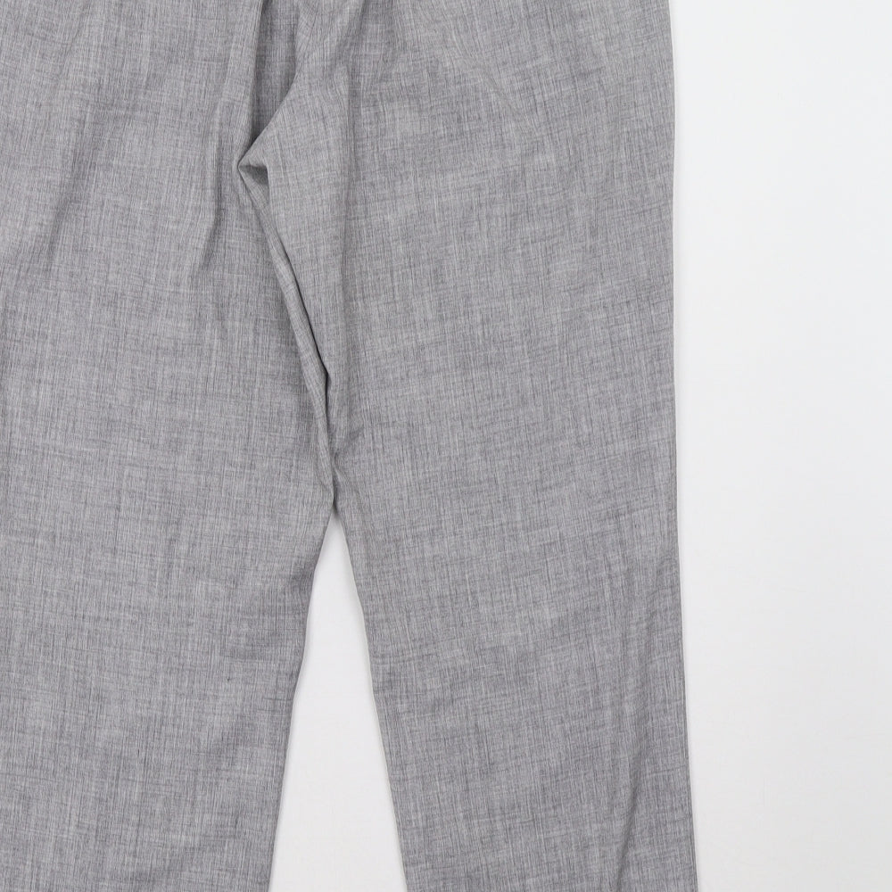 Womens UK Size 14 Marks and Spencer Regular Fit  Grey Trousers