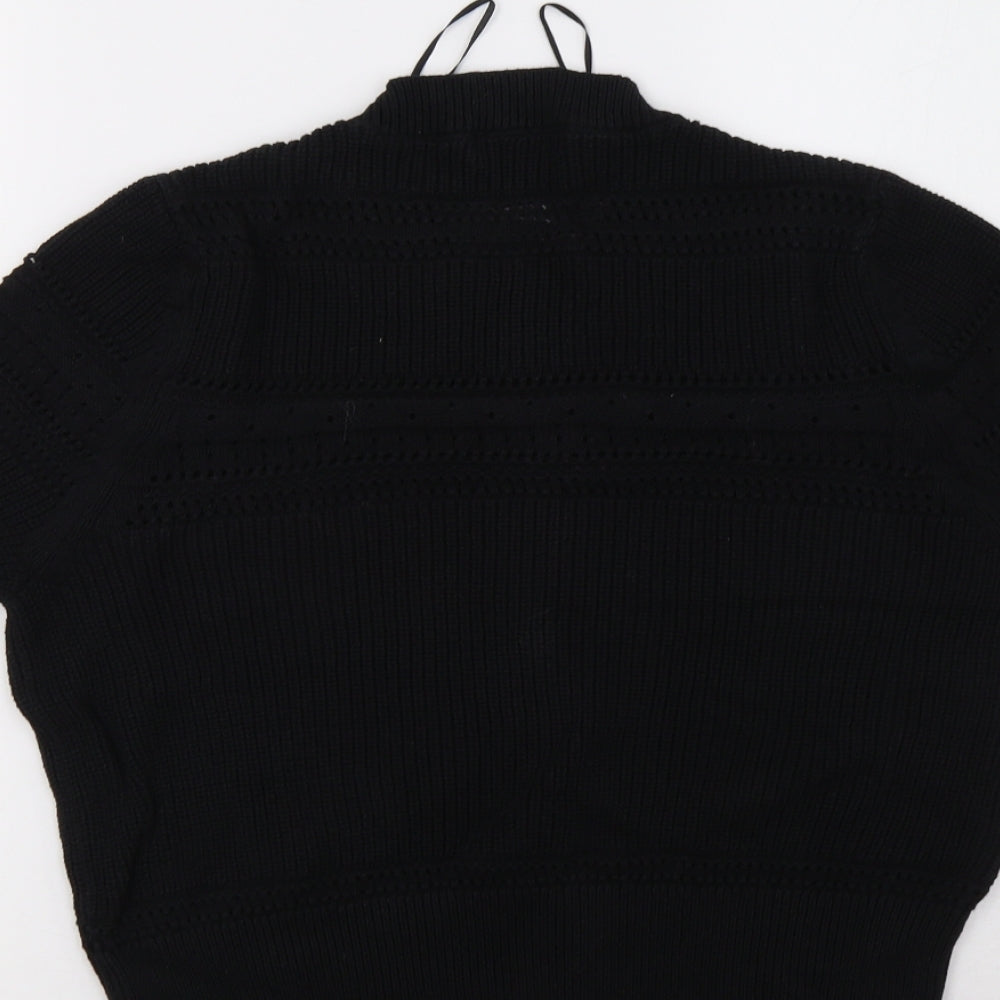 Womens UK Size 20 Marks and Spencer Black Pullover Sweatshirt