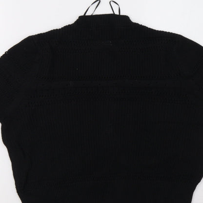 Womens UK Size 20 Marks and Spencer Black Pullover Sweatshirt