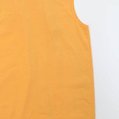 design essentials Womens Orange   Basic Button-Up Size 14