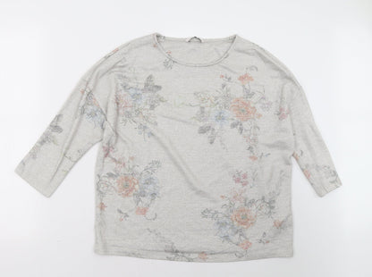 Additional front view of TU women’s beige pullover sweatshirt, size UK 16